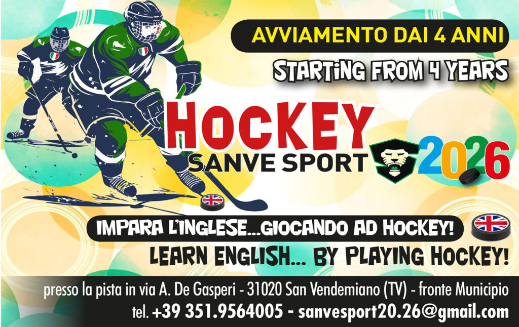 San Vendemiano - Treviso - Hockey sul ghiaccio 2026 - impara l'inglese