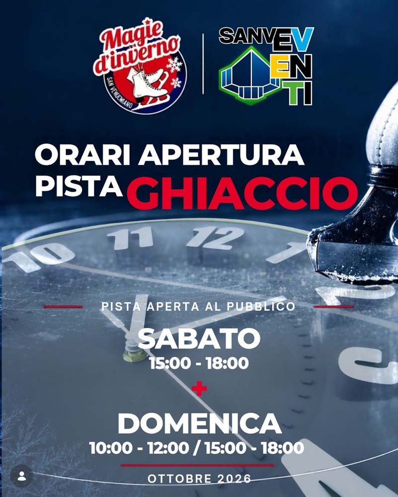 Orari della pista su ghiaccio a San Vendemiano